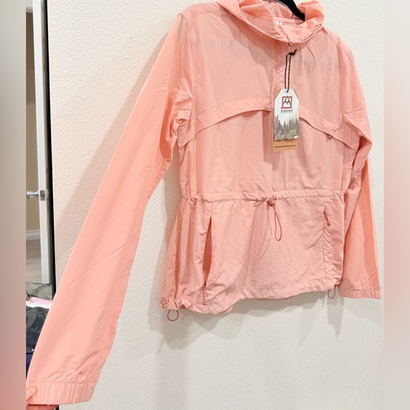 Avalanche Pink Lightweight Hooded Windbreaker Jacket • Zip Pockets • Size S - Picture 2 of 14